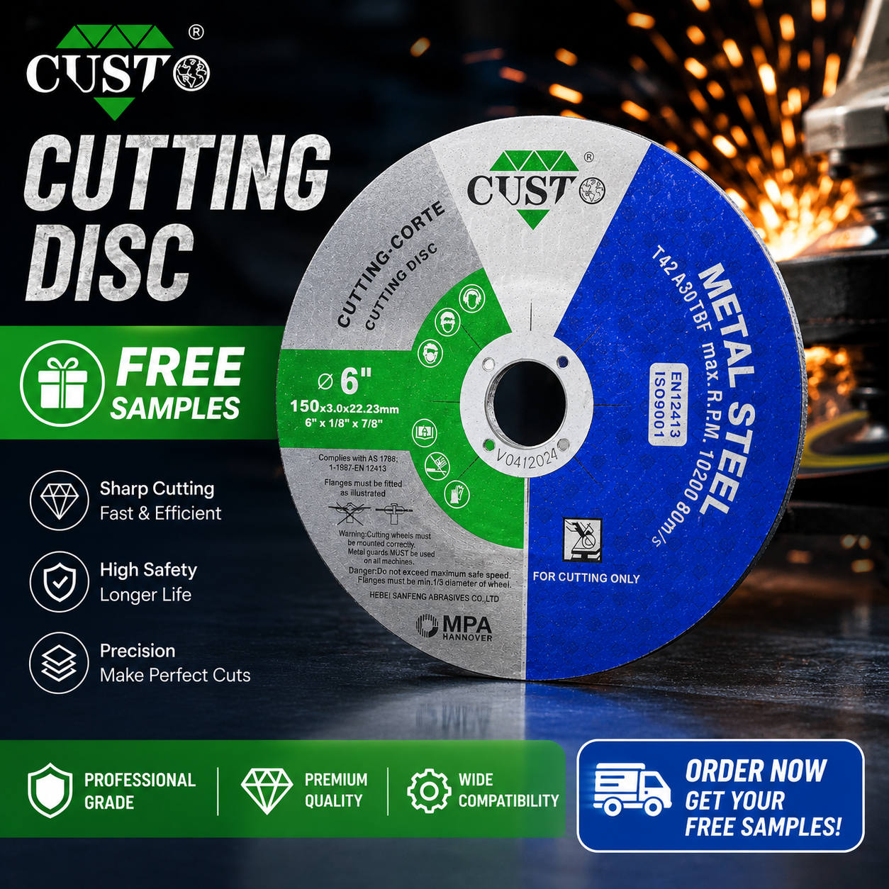 Disco de Corte Plano Manual - 150